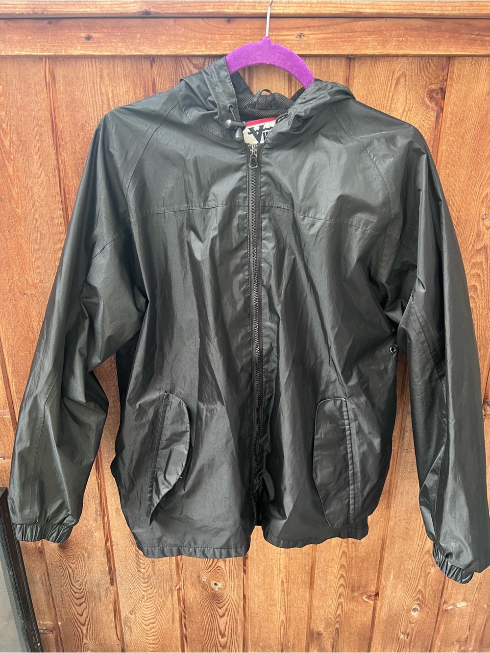 Viking B.T. Elements Hooded Rain Jacket Black Size XS Oversized
